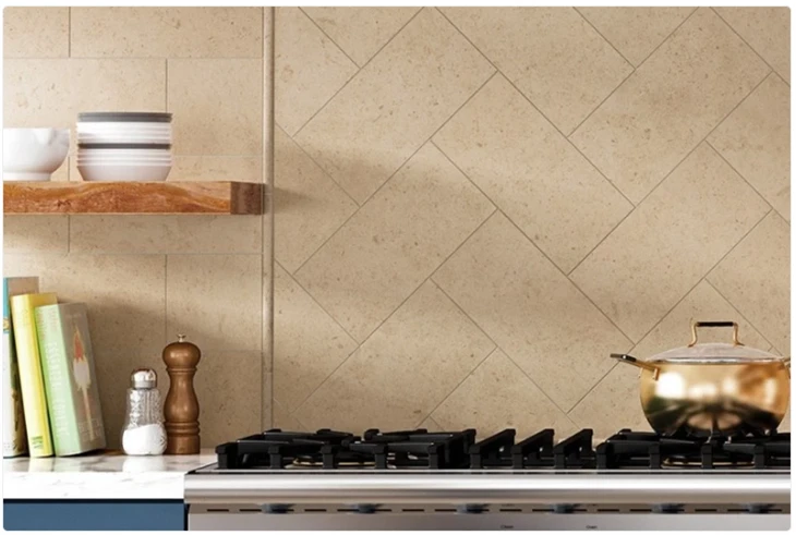 Gascogne beige kalksteen matte decoratieve wandtegelvloeren
