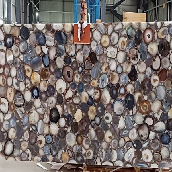 Grey Color Semi Precious Stone