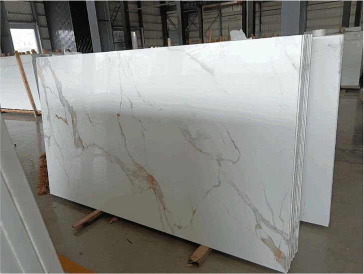 Calacatta Gold Nano Glass Stone Quartzs Countertops