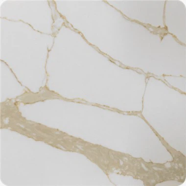 Calacatta-kwarts met gouden aders